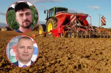 Na zdjęciu: u góry Rolnik NIEprofesjonalny, na dole poseł KO Robert Dowhan​