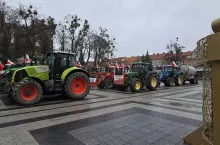 Protest w Olecku, zdjęcie poglądowe z grudnia 2024 roku