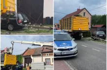 Traktorzysta nie wiedział, że zniszczył infrastrukturę drogową.