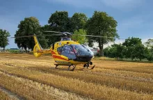 Ranny helikopterem LPR został zabrany do szpitala
