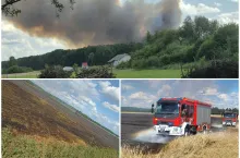Pożar strawił około 20 hektarów zboża na pniu