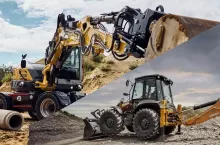 Koparka kołowa z głowicą to nie tylko więcej osi obrotu łyżki, to także znaczne powiększenie możliwości maszyny, a co za tym idzie znacznie większa paleta możliwych do wykonywania zleceń, fot. mat prasowe