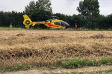 Po rannego rolnik przyleciał helikopter LPR