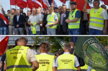Medyka, protest rolników