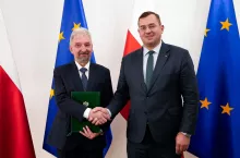 Dr inż. Krzysztof Rutkowski i minister Stefan Krajewski