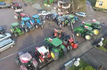Protest rolników w woj. zachodniopomorskim