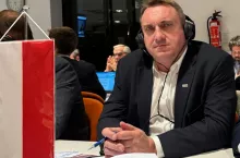 Tomasz Obszański, przewodniczący NSZZ RI ”Solidarność” i doradca Prezydenta RP ds. rolnych, podczas spotkania w siedzibie Copa-Cogeca w Brukseli