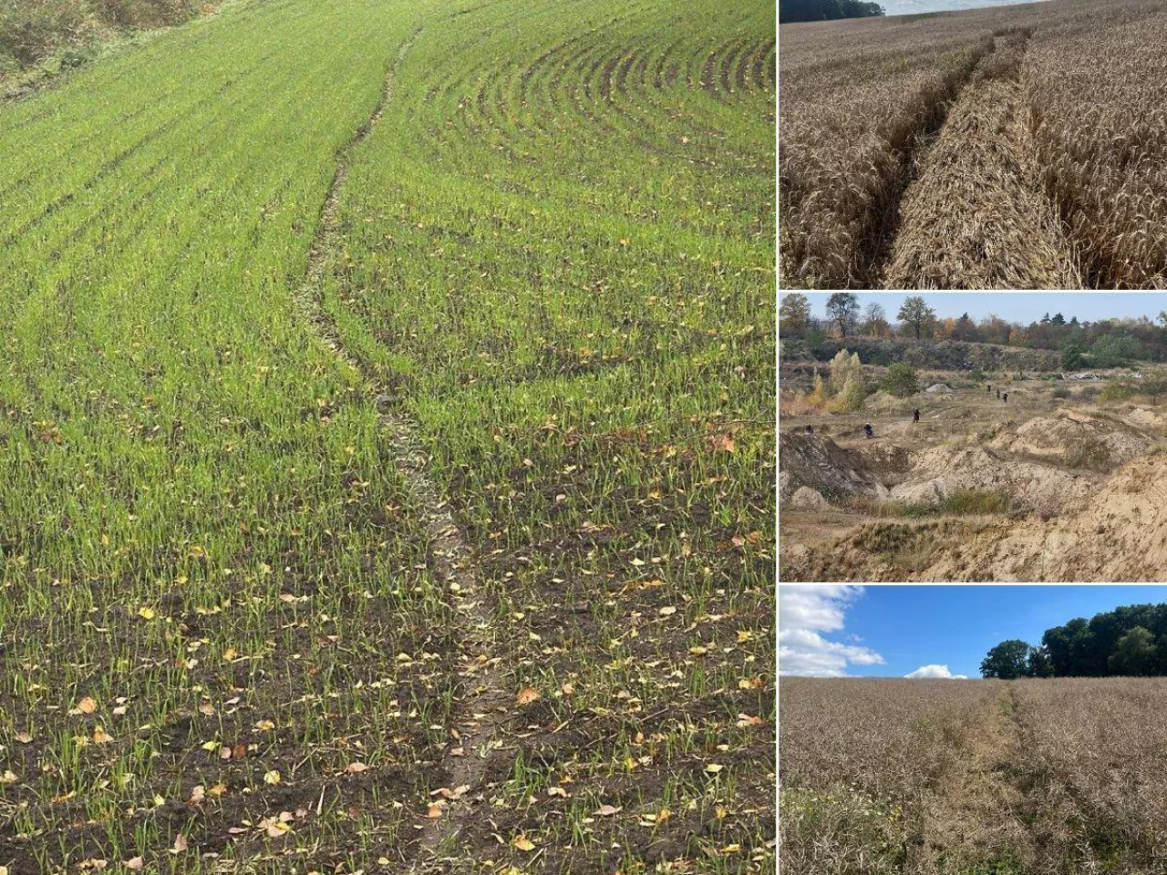 Quadami i crossami rozjeżdżają rolnikom pola