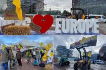 Protest rolników przed Parlamentem Europejskim. ”Tej walki nie możemy przegrać”