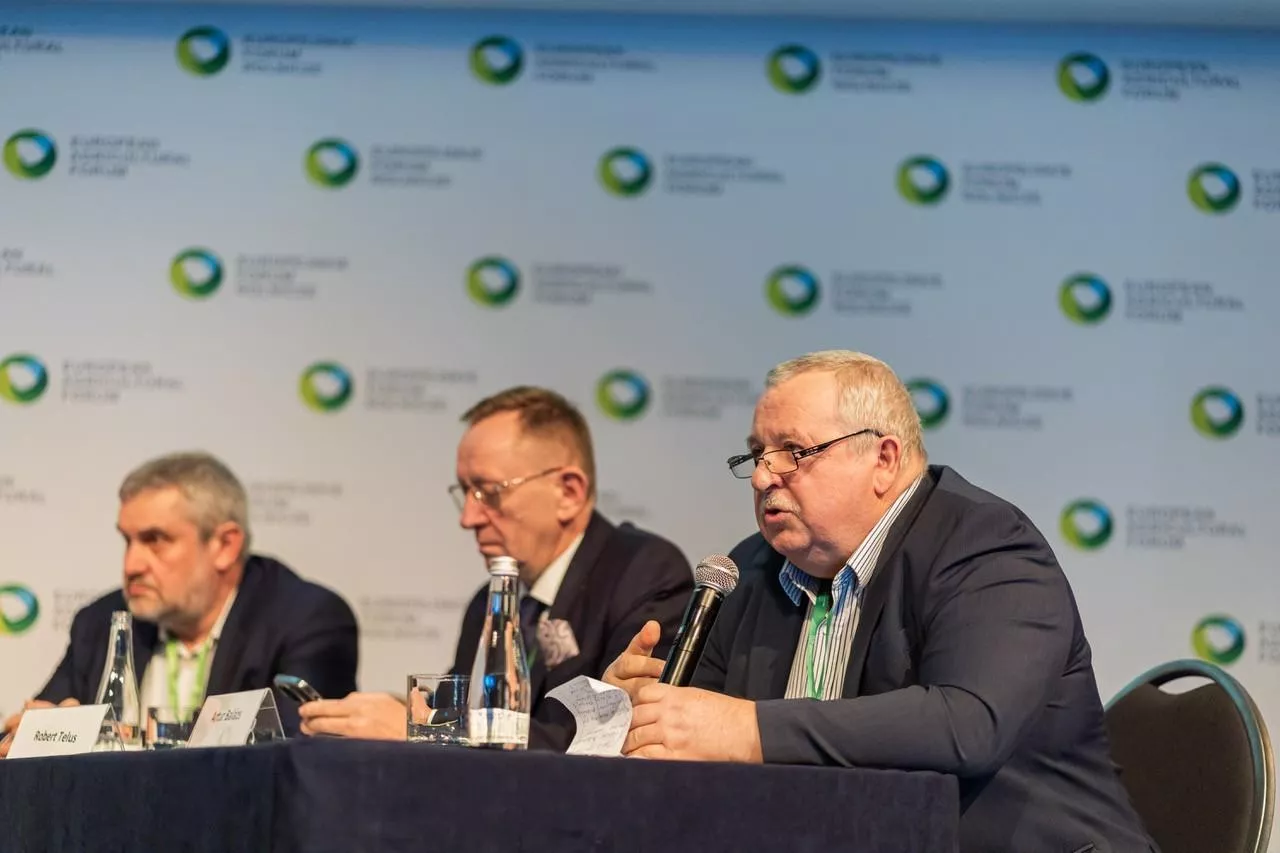 Artur Balazs podczas Europejskiego Forum Rolniczego w Jasionce w 2025 roku