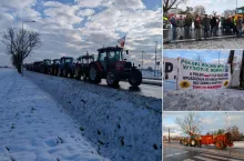 Protest rolników w Koszutach 2025