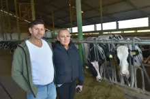 Karol Nowak wraz z partnerką Romaną