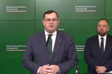 Konferencja ministra rolnictwa Stefana Krajewskiego oraz Głównego Lekarza Weterynarii Pawła Meyera