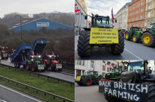 Protest rolników w Londynie przeciwko reformie podatku spadkowego