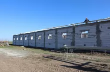 mury budynku w budowie