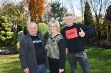 Andrzej, Genowefa i i ich syn Jakub Juskowiakowie