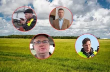 pole, głowy rolników