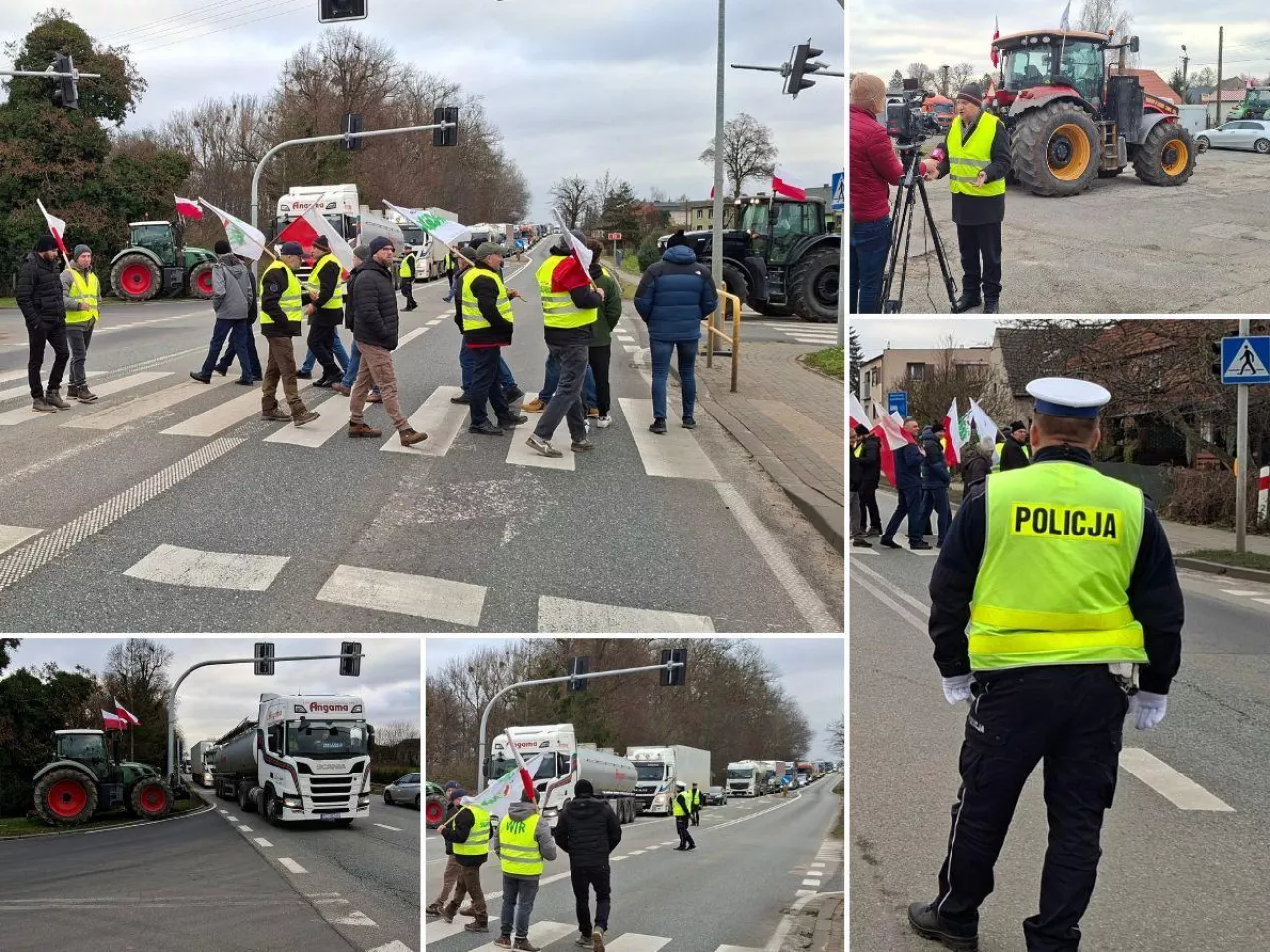Protest rolników w Kosztowie