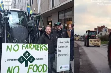 1400 km ciągnikiem. Rolnik ze Szwecji jedzie na protest do Brukseli