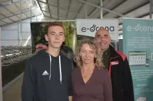 Rafał Goździewski  z rodzicami Barbarą i Grzegorzem 