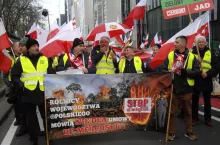 Protest polskich rolników w Brukseli przeciwko umowie UE–Mercosur.