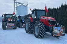 Rolnicy z okolic Opola jadą na Warszawę