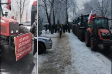Protest rolników w Koninie. ”Chcemy pokazać, że nie jesteśmy bierni”