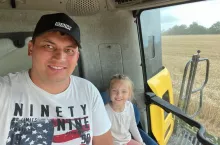 Tomasz Bodnar z córką.