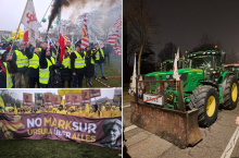 Protest rolników w Strasburgu, 20 stycznia 2026 r.