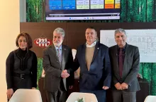 Mlekovitę odwiedził Mahmoud Khalifa, ambasador Państwa Palestyńskiego, na zdjęciu z Dariuszem Sapińskim prezesem Mlekovity