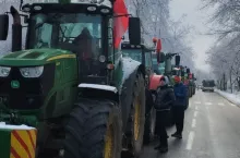 Protest rolników w Koninie