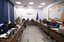 Centrum Koordynacyjne ”Zenon”, Larnaka, Cypr. Minister Rolnictwa Cypru - spotkanie w sprawie pryszczycy u zwierząt