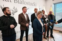 Konferencja prasowa powiat białostocki