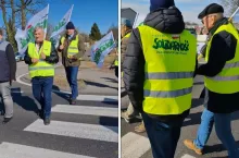 Rolnicy znów blokują DK10