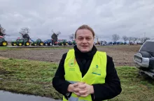 protest rolników w Koszutach pod Środą Wielkopolską 20 lutego 2024