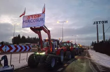 Protest rolników Warszawa 09.01. 2026 r. wyjazd z Nowego Sękocina