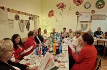 ”Danie Wspólnych Chwil” - spotkanie seniorów zorganizowane przez Koło Gospodyń Wiejskich w Milejowie (listopad 2024 r.)