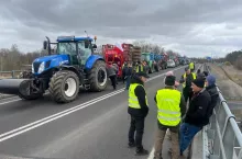 protest rolników na S3