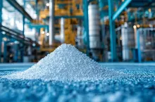 Granulowany nawóz azotowy w zakładzie przemysłowym