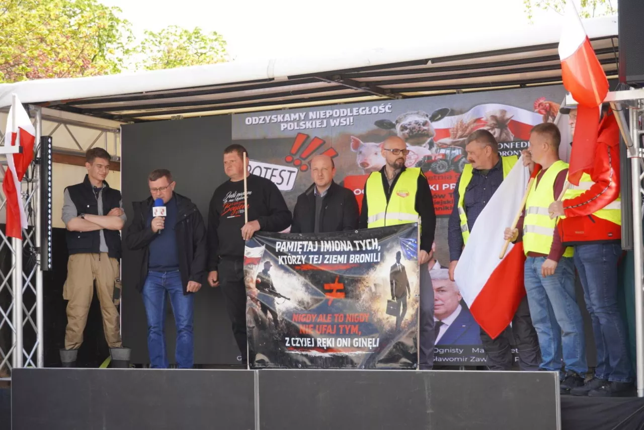 Protest rolników w Piotrkowie Trybunalskim (24.04.2026)