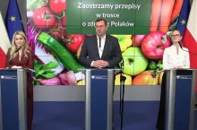 Konferencja prasowa w gmachu resortu rolnictwa 7 maja