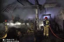 Ciągnik, jak się okazało, został podpalony przez strażaka-ochotnika