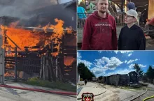Pożar w gospodarstwie Liszewskich