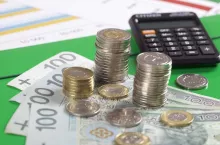 monety polskie, banknoty polskie, kalkulator