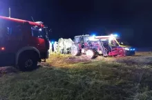 Rolnik z obrażeniami ciała trafił do szpitala
