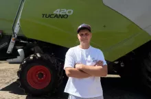 Rolnik mówi o szkodach powodowanych przez dzikie ptactwo w uprawach