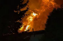 Pożar na wsi