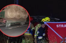 36-letni kierujący Fordem zginał na miejscu po zderzeniu z przyczepą rolniczą