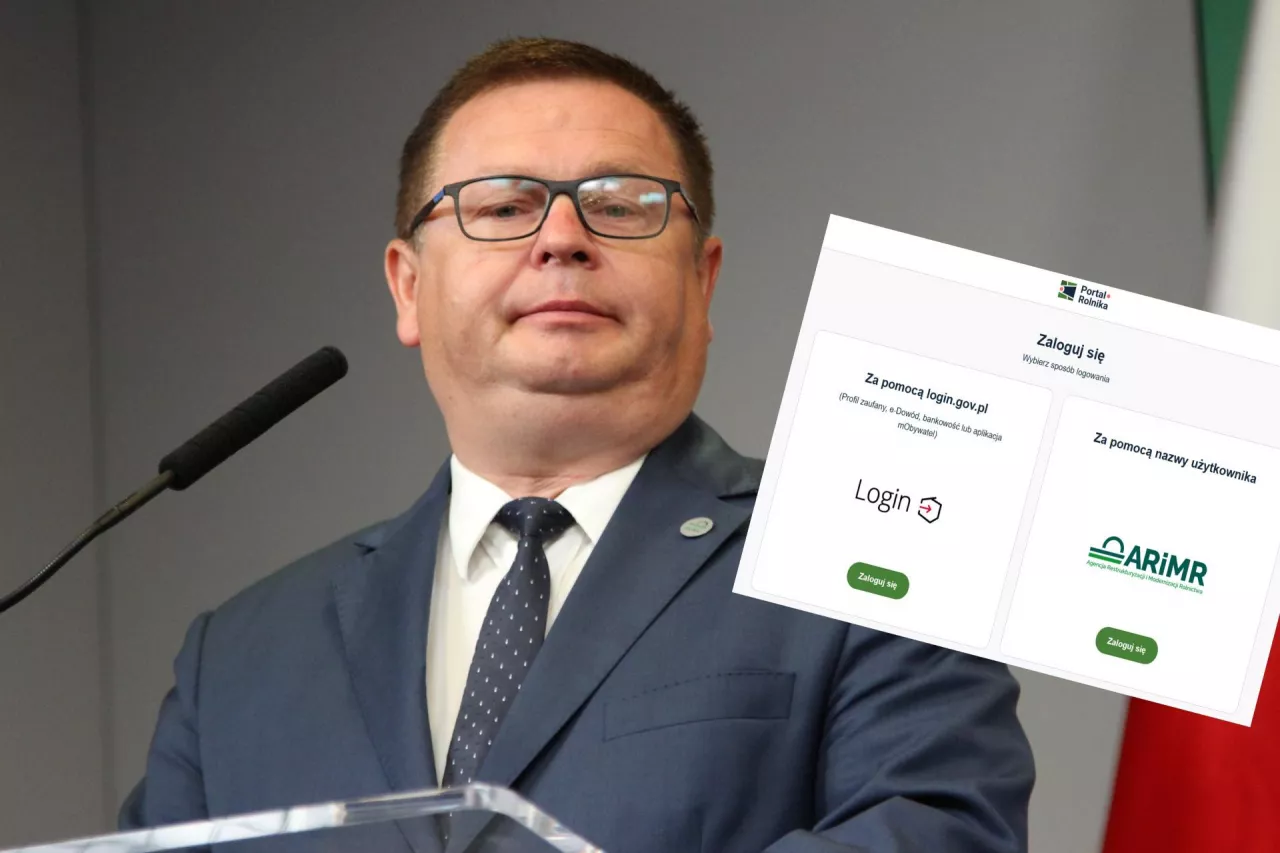 O planach w zakresie platformy Portal Rolnika mówiono w czasie konferencji prasowej zorganizowanej 2 września w Warszawie. Na zdjęciu Wojciech Legawiec, prezes ARiMR