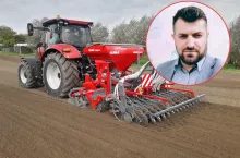 Ciągnik z siewnikiem na polu / Arkadiusz Zalewski, analityk rynku nawozów mineralnych, maszyn rolniczych i środków ochrony roślin IERiGŻ.